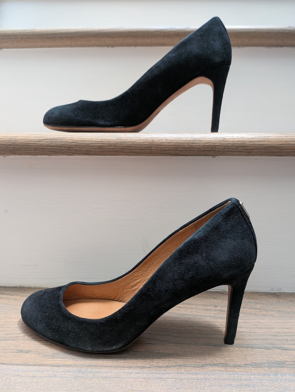 Coach "Rosey" Suede Pumps - Black - Picture 5 of 7